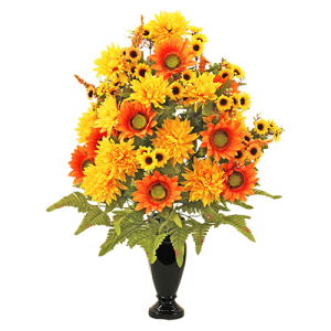 Fall Mix Gold Vase