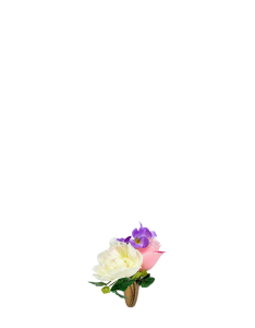 Beautiful niche arrangement featuring a mix of pink roses, white peonies, and purple hydrangeas.
Made to fit your niche vase.